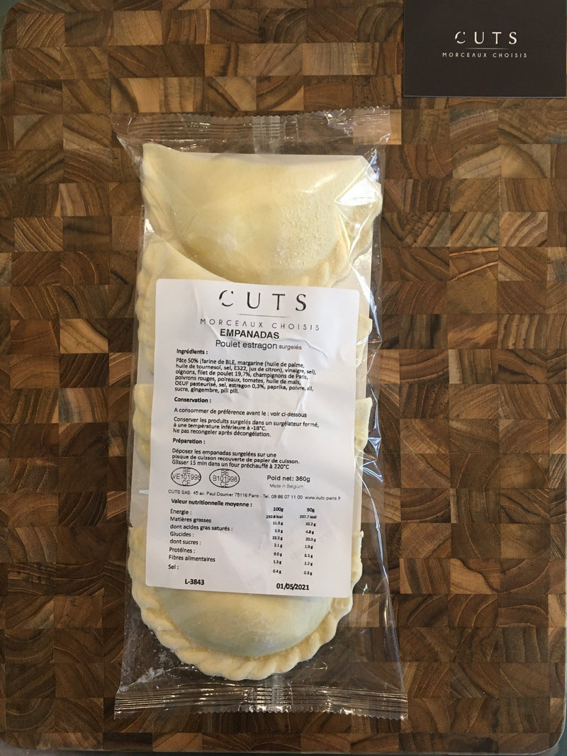 CUTS  - Empanadas Poulet - Estragon x4 (surgelées) - épicerie, apéritif, boucherie, viande